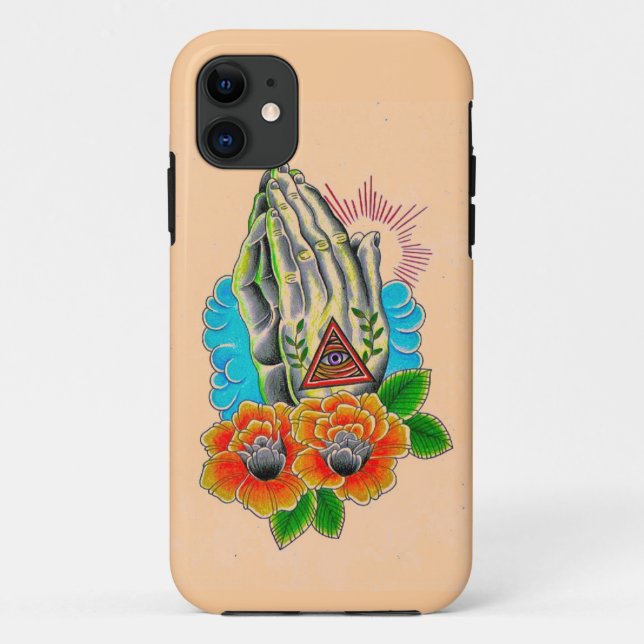 praying hands Case-Mate iPhone hülle (Rückseite)
