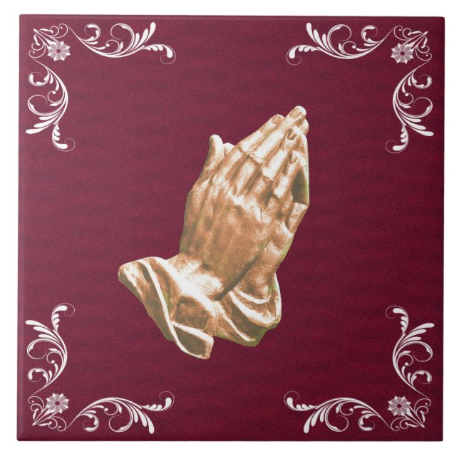 PRAYING HANDS FLIESE (Vorderseite)