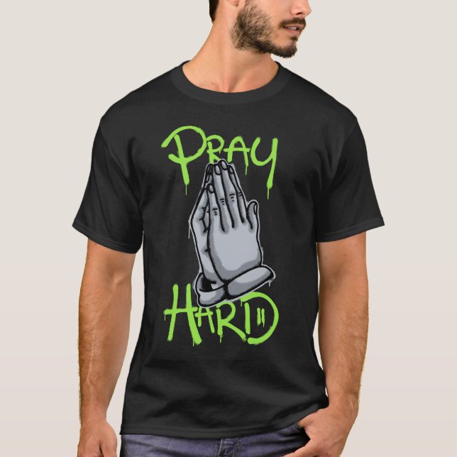 Praying Hands streetwear T-Shirt (Vorderseite)