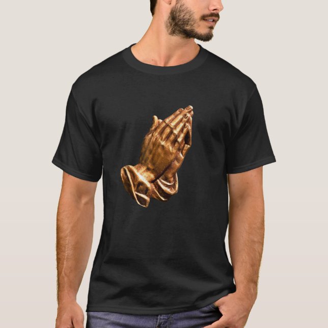 Praying Hands T-Shirt Schöne spirituelle (Vorderseite)