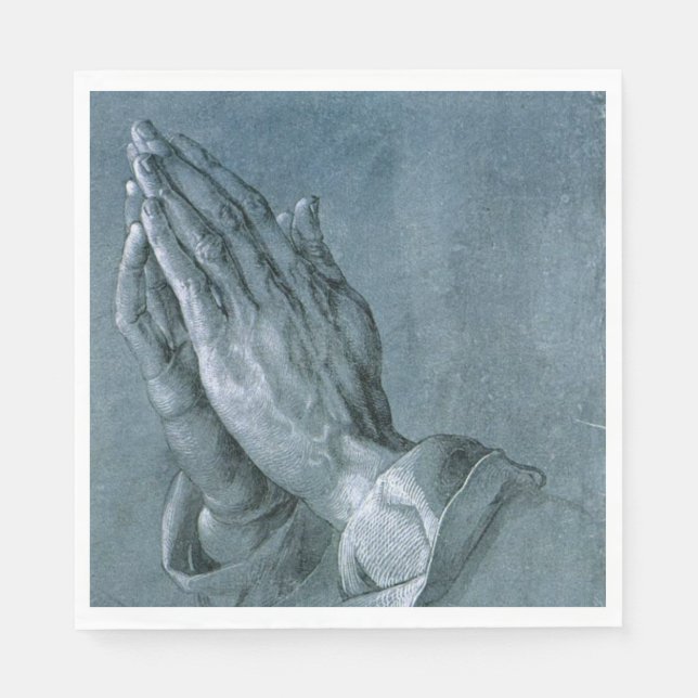 Praying Hands (von Albrecht Dürer) Serviette (Vorderseite)