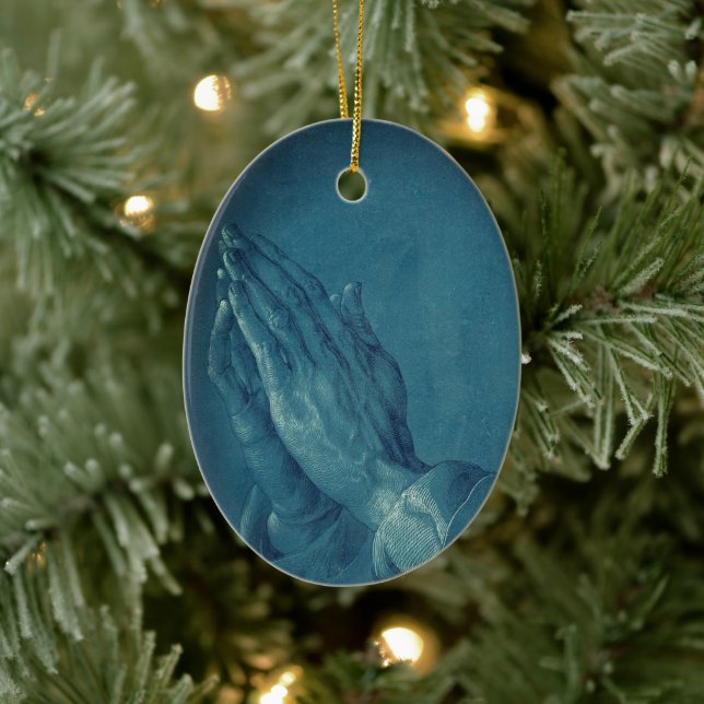 Praying Hands (von Dürer) Keramik Ornament (Baum)