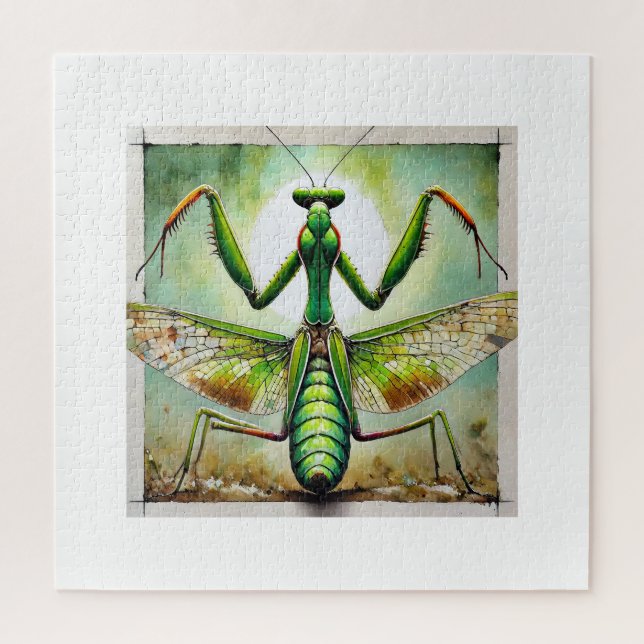 Praying Mantis 300924IREF250 - Watercolor Puzzle (Vertikal)