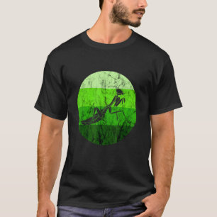 Praying Mantis Green Insekt Retro Vintage Bug T-Shirt