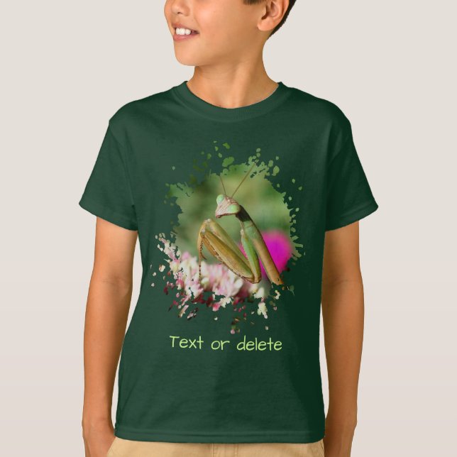 Praying Mantis Insect Personalized T-Shirt (Vorderseite)