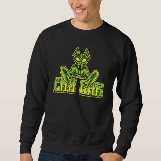 Praying Mantis Kung Fu Kampf Chu Gar Süd Sweatshirt (Vorderseite)