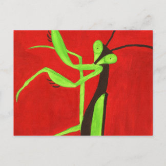 Praying Mantis Postkarte