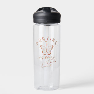 Praying Moms Club: Butterfly Boho Vintage Design Trinkflasche