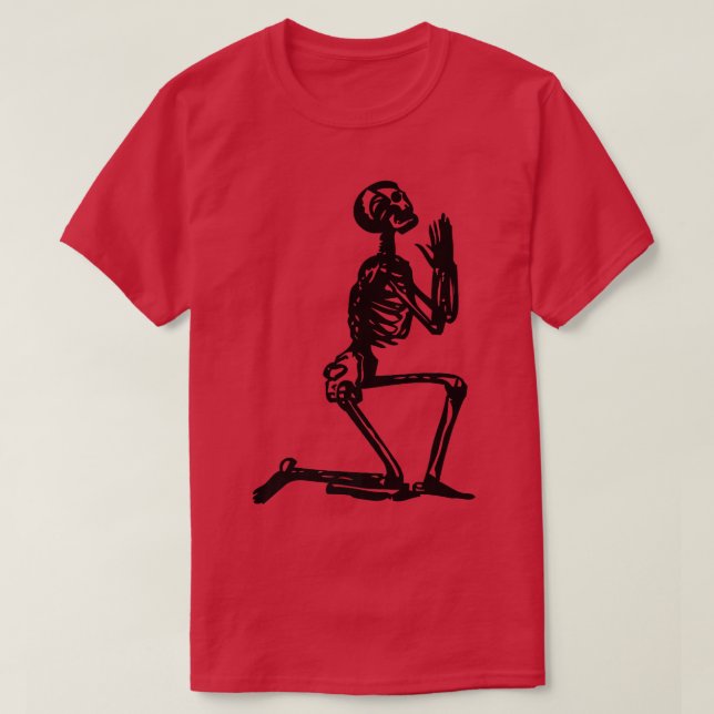 Praying Skeleton T-Shirt (Design vorne)