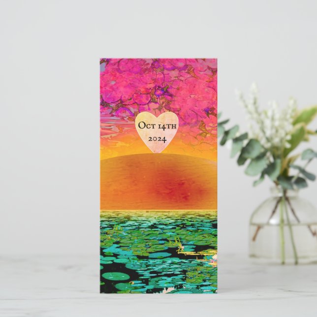 PRAYMANTIS AM SONNENSATZ SAVE THE DATE (Stehend Vorderseite)