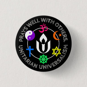 Prays gut mit anderen Unitarian Universalism Sil Button