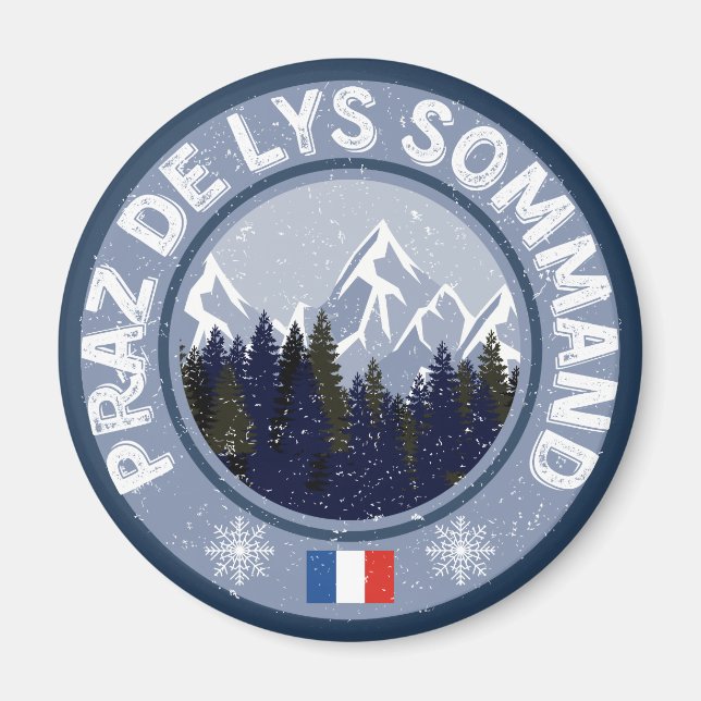 Praz De Lys Sommand Skistation Magnet (Vorne)
