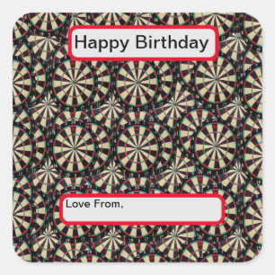 "Präzision in Ebenen: Die Kunst der gestapelten Bu Quadratischer Aufkleber