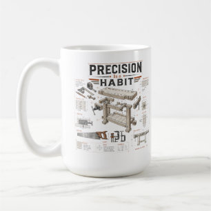 Präzision ist ein Habit Blueprint Becher Kaffeetasse