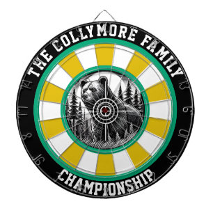 Präzisionsgrizzle Forest Target Art Dartscheibe