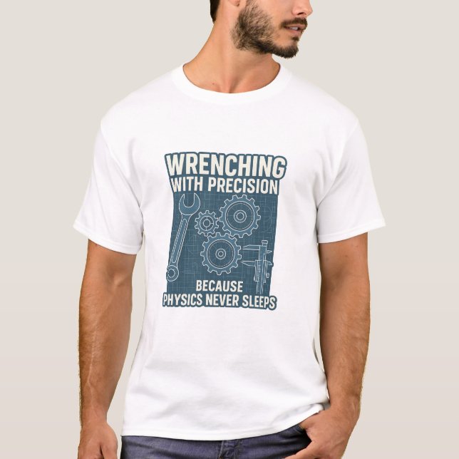 Präzisionsschwingen, weil die Physik nie verkauft T-Shirt (Vorderseite)