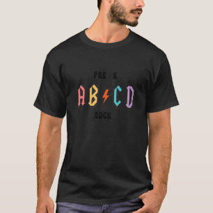 Pre-ABCD Rocks Zurück zur Schule - Pre-k-Teacher K T-Shirt