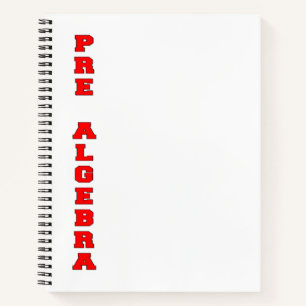 Pre Algebra Notizbuch