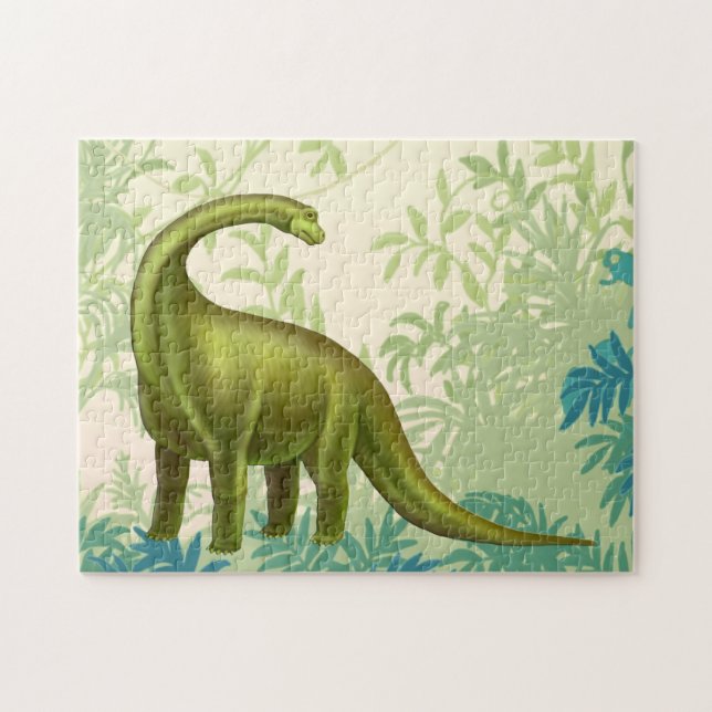 Pre-Histori Brachiosaurus-Dinosaurier-Puzzlespiel Puzzle (Horizontal)