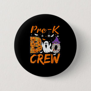 Pre-K Boo Crew Lehrer Student Halloween Pre-Kinde Button