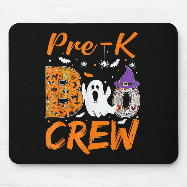 Pre-K Boo Crew Lehrer Student Halloween Pre-Kinde Mousepad (Vorne)