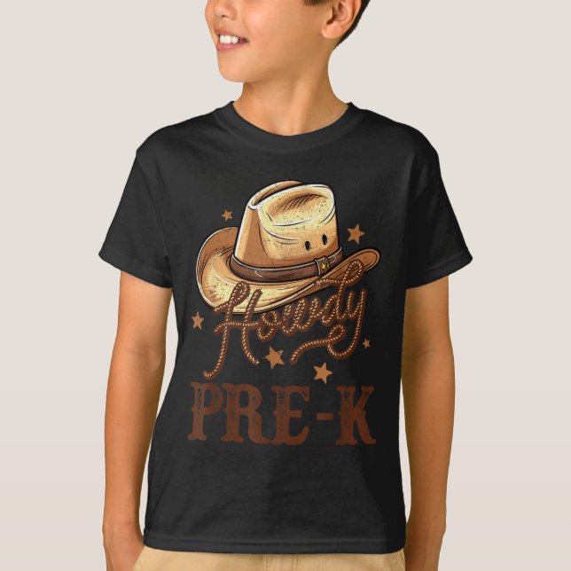 Pre K Country Howdy K Pre Western Rodeo Teacher Me T-Shirt (Vorderseite)
