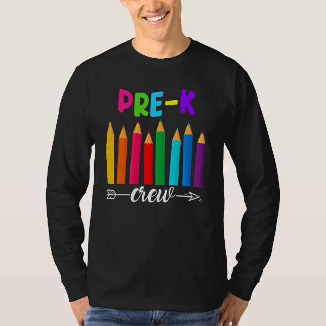 Pre K Crew Teacher Student Back To School Pre K Pe T-Shirt (Vorderseite)