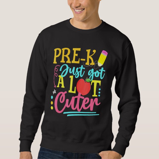 Pre-K Got einfach einen großen oder ersten Schulta Sweatshirt (Vorderseite)