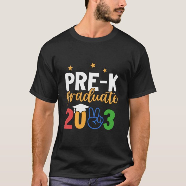 Pre-K Graduate Grad Pre-K Graduation 2023 Last Day T-Shirt (Vorderseite)