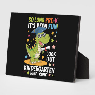 Pre K Graduate Kindergarten Dinosaurier T Rex Fotoplatte