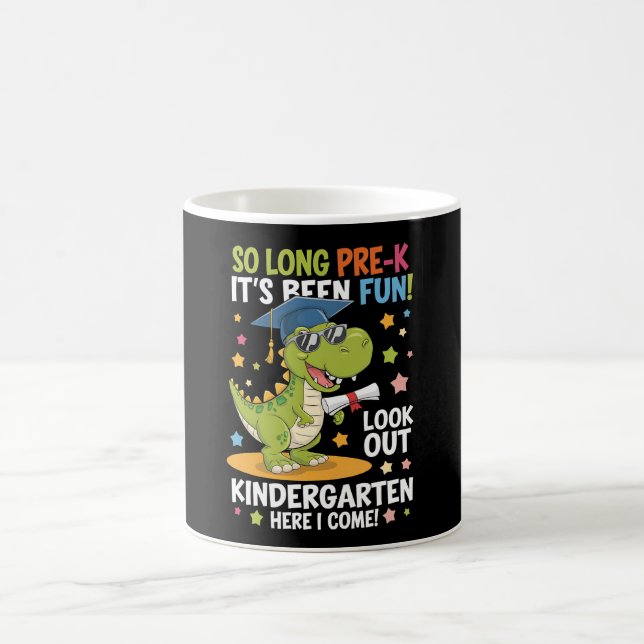 Pre K Graduate Kindergarten Dinosaurier T Rex Kaffeetasse (Mittel)