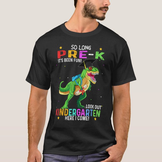 Pre-k Graduate Pre-k Abschluss 2024 Dinosaurier t  T-Shirt (Vorderseite)