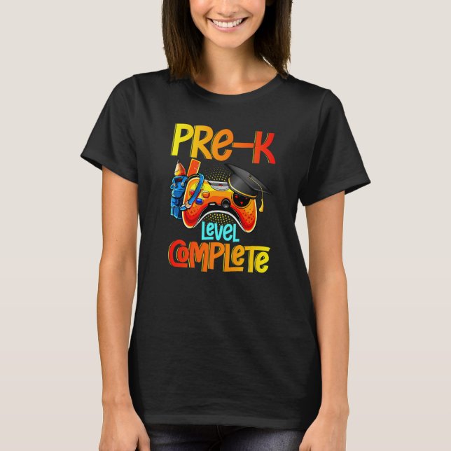 Pre-K Graduation Gamer Level Complete Video Game G T-Shirt (Vorderseite)