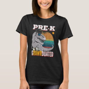 Pre K Grawduated Rex Dinosaur Abschluss Rawr T-Shirt