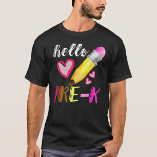 Pre K Hello First Day School Pre-K School T-Shirt