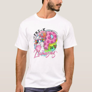 Pre-K ist dabei, den lustigen Lama wieder zu Schul T-Shirt