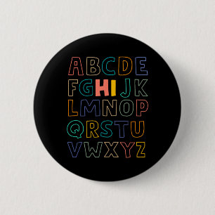 Pre K Kindergarten Hi Alphabet zurück zum Schulleh Button