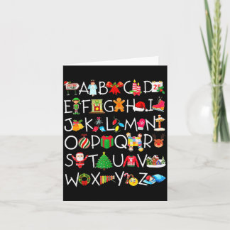 Pre-k Kindergarten Teachers Students Kids Christma Karte