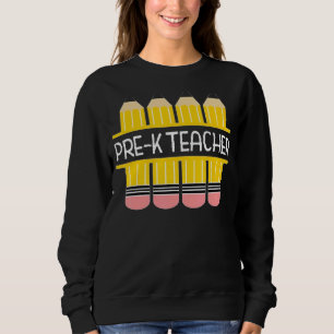 Pre-K Lehrer Bleistift-Rahmen Butchi Lehren Sweatshirt