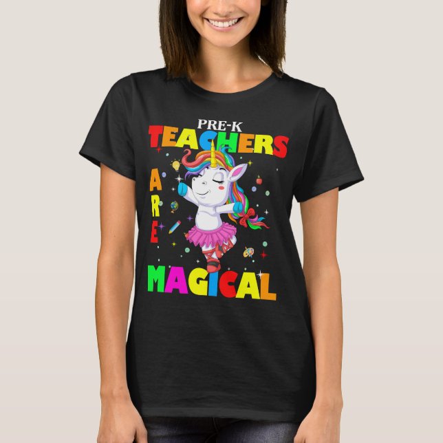 Pre-k-Lehrer sind magisch T-Shirt (Vorderseite)