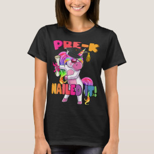 Pre-K Nails It Flossing Unicorn Abschluss T-Shirt