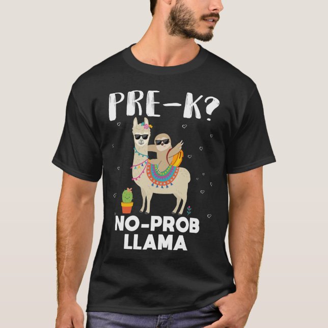Pre k no prob llama T-Shirt (Vorderseite)