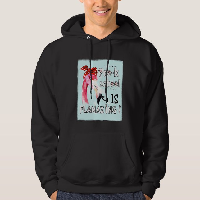 Pre k School Is Flamazing  Flamingo Amazing Hoodie (Vorderseite)