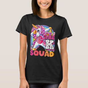 Pre K Squad Dabbing Einhorn Zurück zur Schule Mädc T-Shirt