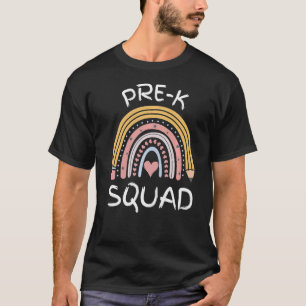 Pre K Squad Niedlich Retro Zurück zu Schulmädchen T-Shirt