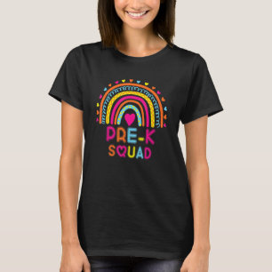 Pre-K Squad Teacher Kinder radeln zurück in die Sc T-Shirt