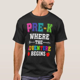 Pre-K Teacher Adventure beginnt den ersten Tag der T-Shirt