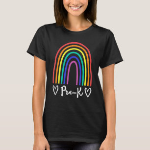 Pre-K Team Lehrer oder Student Rainbow Team Presch T-Shirt