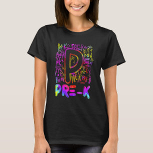 Pre-K Typografy Team Pre-K Lehrer zurück zur Schul T-Shirt
