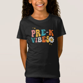 Pre-K Vibes Groovy Design T-Shirt